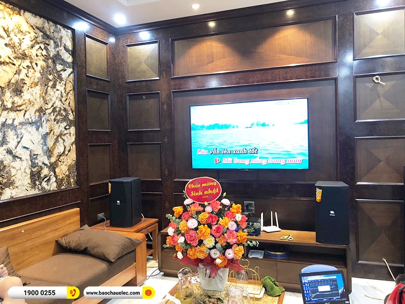 Lắp đặt dàn karaoke JBL 50tr cho anh Toán tại Hà Nội (JBL XS10, Crown T5, JBL KX180A, JBl VM300) 
