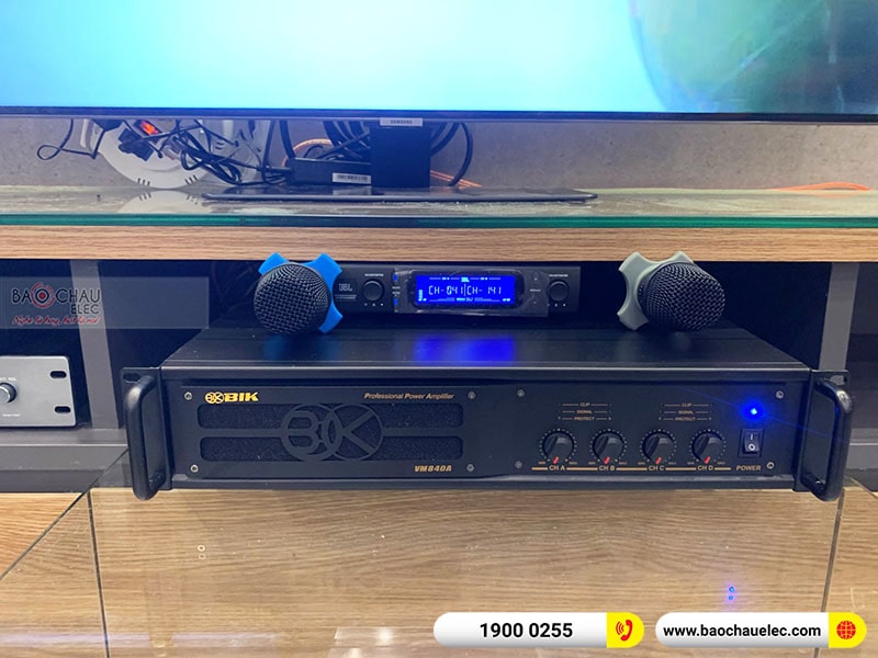 Lắp đặt d&agrave;n karaoke chị Huyền tại H&agrave; Nội