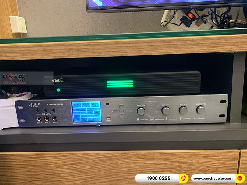 Lắp đặt d&agrave;n karaoke chị Huyền tại H&agrave; Nội
