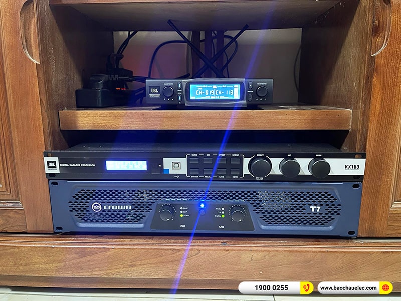 Lắp đặt dàn karaoke trị giá gần 80 triệu cho anh Lương tại Hà Nội (JBL CV1270, Crown T7, KX180A, Pasion 12SP, JBL VM300)