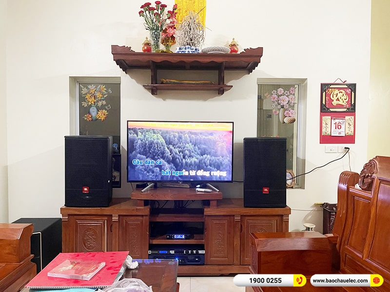 Lắp đặt dàn karaoke trị giá gần 80 triệu cho anh Lương tại Hà Nội (JBL CV1270, Crown T7, KX180A, Pasion 12SP, JBL VM300)