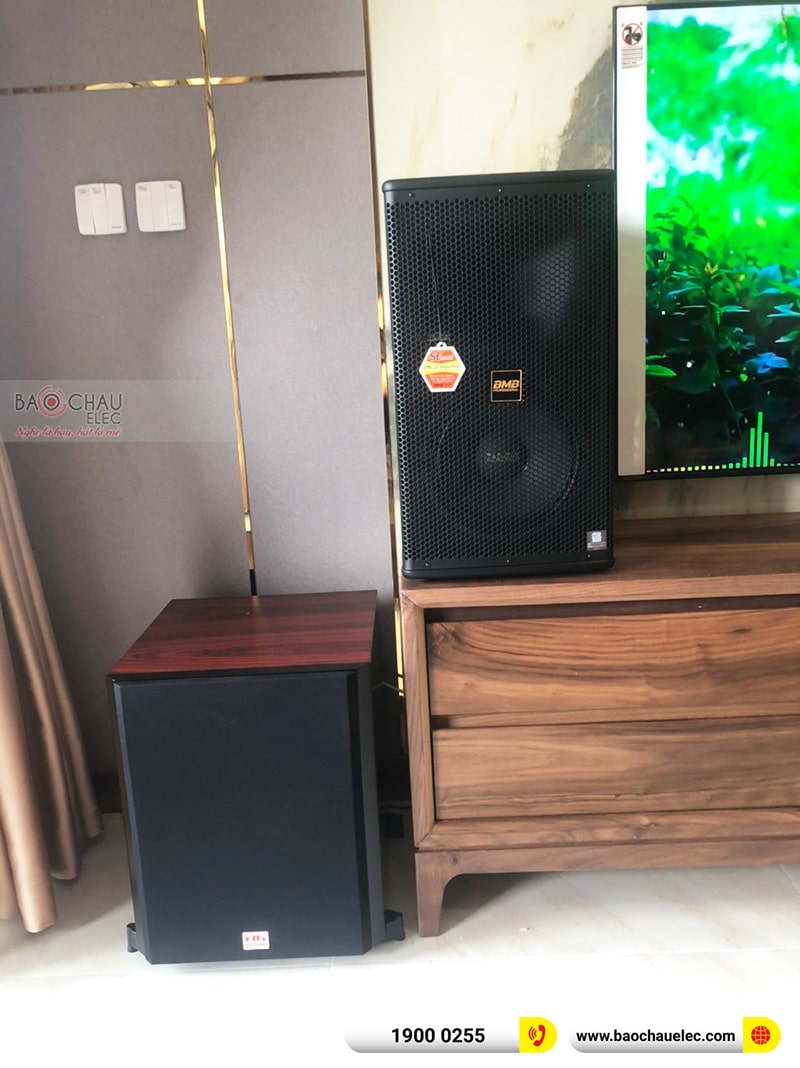 Lắp đặt dàn karaoke gia đình anh Hoàn