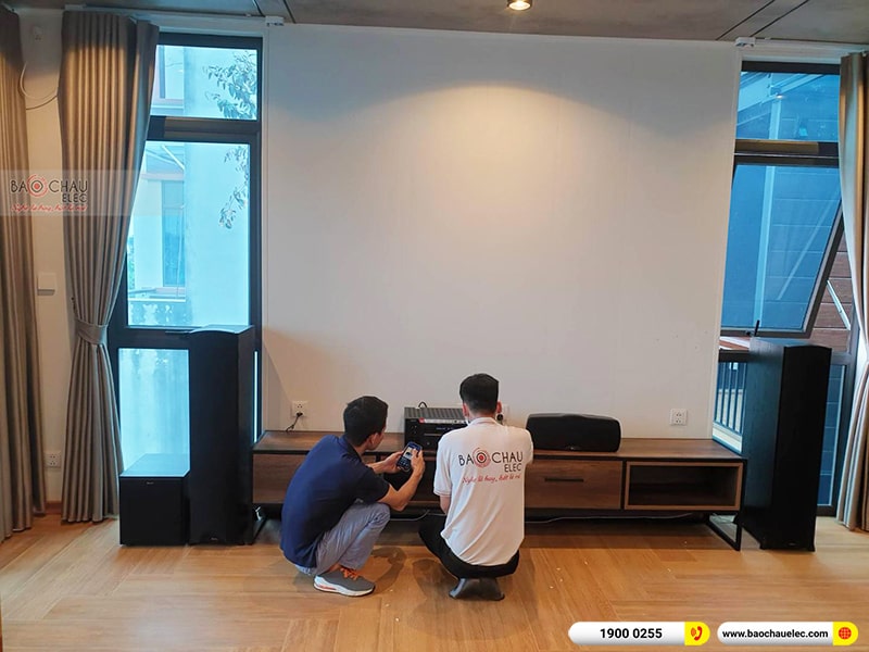 Lắp đặt d&agrave;n &acirc;m thanh 5.1 xem phim, nghe nhạc cho anh H&agrave; tại Th&aacute;i B&igrave;nh 