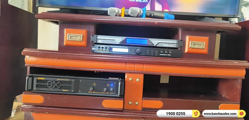Lắp đặt dàn karaoke trị giá gần 40 triệu cho anh Thanh tại Hà Nội (Denon DP-R312, VM620A, X5 Plus, SW612C, U900 Plus X) 