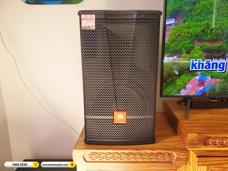 Lắp đặt d&agrave;n karaoke JBL hơn 57tr cho ch&uacute; Huy&ecirc;n tại H&agrave; Nội (JBL CV1070, Crown T5, KX180A, JBL VM200)