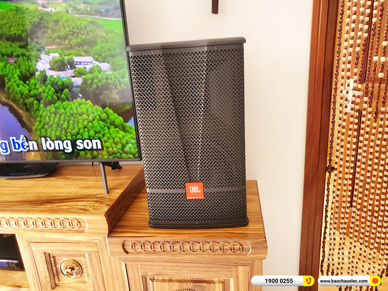 Lắp đặt d&agrave;n karaoke JBL hơn 57tr cho ch&uacute; Huy&ecirc;n tại H&agrave; Nội (JBL CV1070, Crown T5, KX180A, JBL VM200)