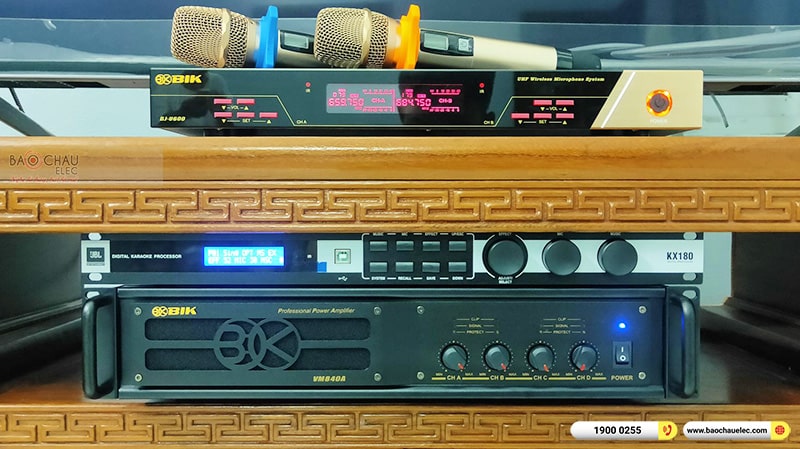 Lắp đặt dàn karaoke trị giá gần 70 triệu cho chú Ngân tại Hà Nội (BMB CSS 1212SE, VM840A, KX180A, BJ-W35, BJ-U600, BKSound M8) 