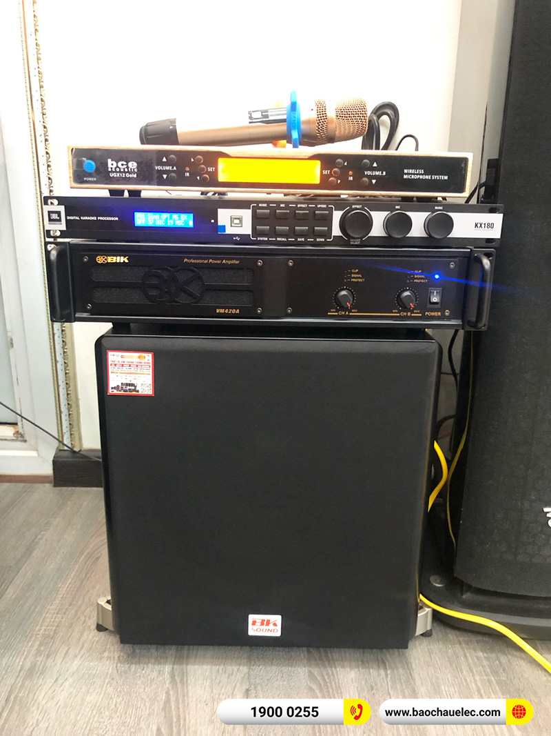 Lắp đặt dàn karaoke Denon 40tr cho anh Cường tại Hà Nội (Denon DN510, VM420A, KX180A, SW512B, UGX12 Gold) 