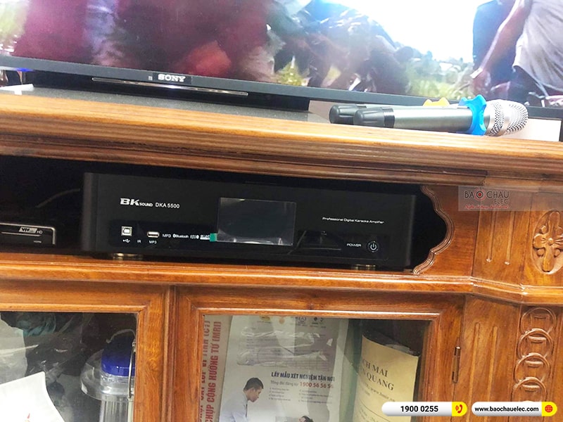 Lắp đặt dàn karaoke trị giá hơn 20 triệu cho anh Hải tại Hà Nội (Domus P6100, BKSound DKA 5500, BKSound SW512-B) 