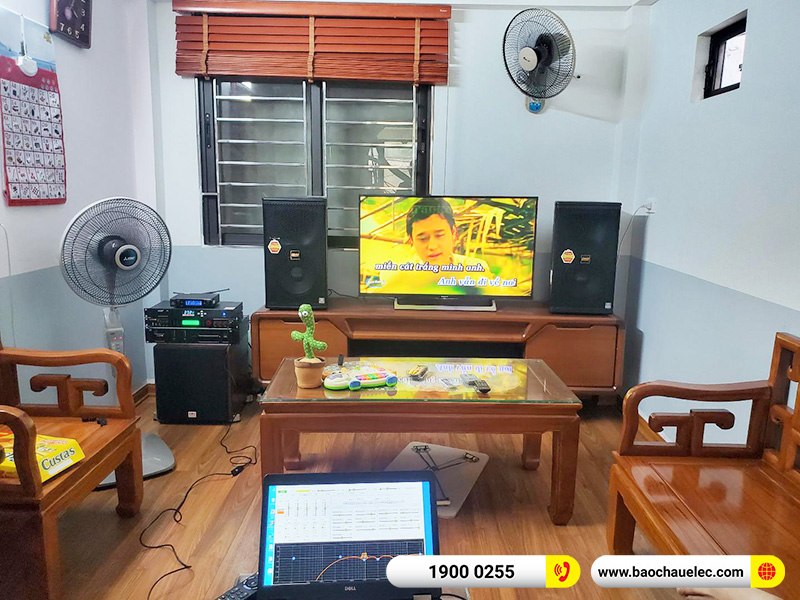 Lắp đặt dàn karaoke BMB 50tr cho anh Hùng tại Hà Nội (BMB 1210SE, CA-J602, BPR-5600, SW512C, VM200, AAP P8)