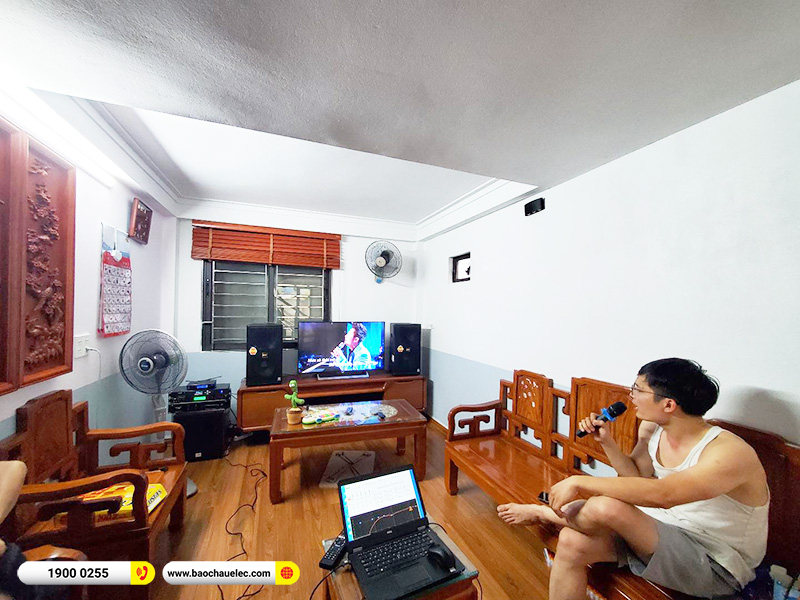 Lắp đặt dàn karaoke BMB 50tr cho anh Hùng tại Hà Nội (BMB 1210SE, CA-J602, BPR-5600, SW512C, VM200, AAP P8)