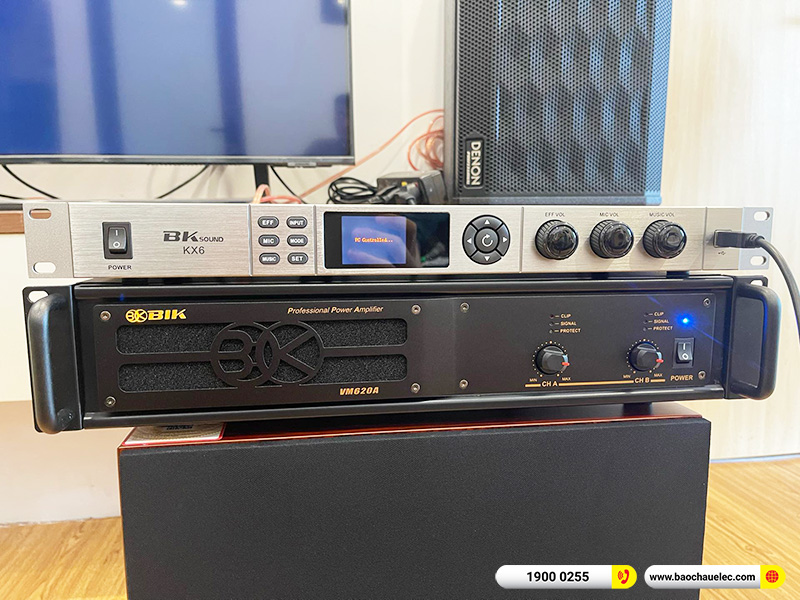 Lắp đặt dàn karaoke Denon 26tr cho anh Phú tại Hà Nội (Denon DP-R310, VM620A, BKSound KX6, SW312C)