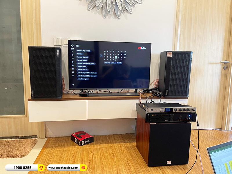 Lắp đặt dàn karaoke Denon 26tr cho anh Phú tại Hà Nội (Denon DP-R310, VM620A, BKSound KX6, SW312C)