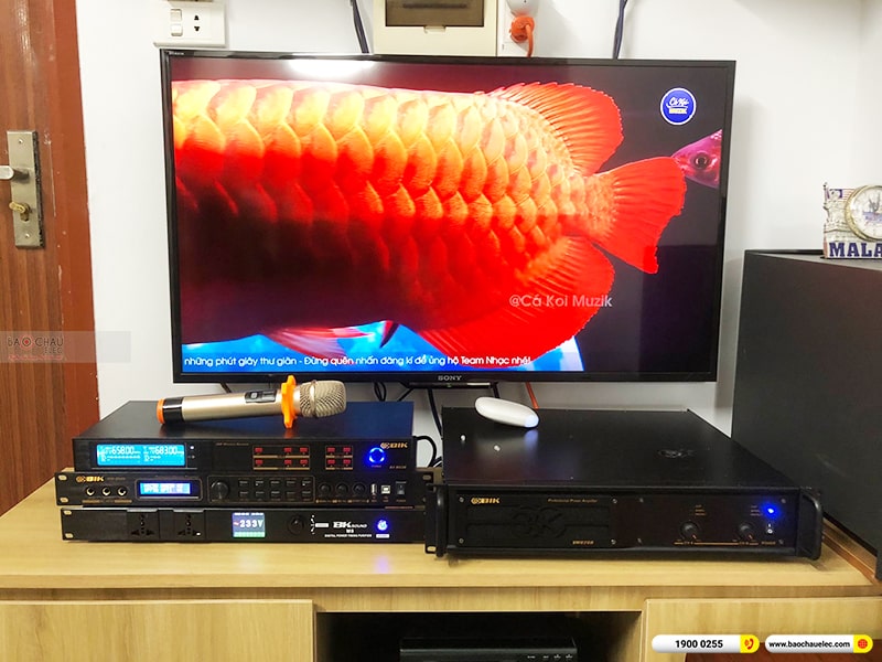 Lắp đặt dàn karaoke trị giá hơn 40 triệu cho anh Thắng tại Hà Nội (BMB 510SE, VM620A, BPR-8500, SW512C, BJ-U550, BKSound M8) 