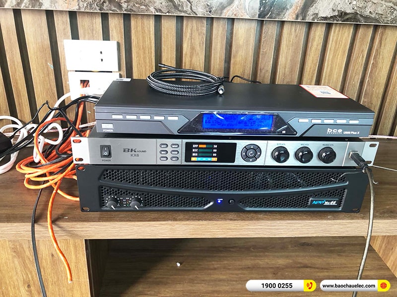 Lắp đặt dàn karaoke trị giá hơn 30 triệu cho chị Mai tại Hải Phòng (Domus DK612, APP MZ-66, BKSound KX6, SW612B, U900 Plus X) 