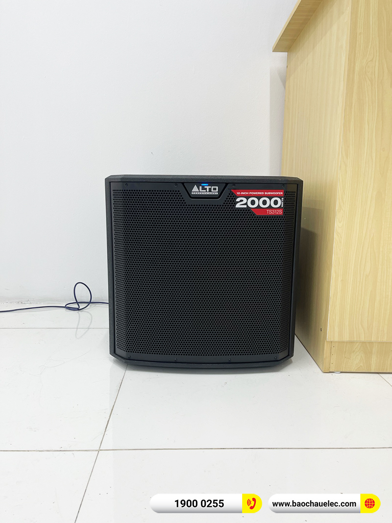 Lắp đặt dàn âm thanh hội trường trị giá gần 40 triệu cho công ty TNHH TM Tổng hợp HTV tại Hà Nội (Alto TX315, DSP9000 Plus, TS312S, U900 Plus X,…)