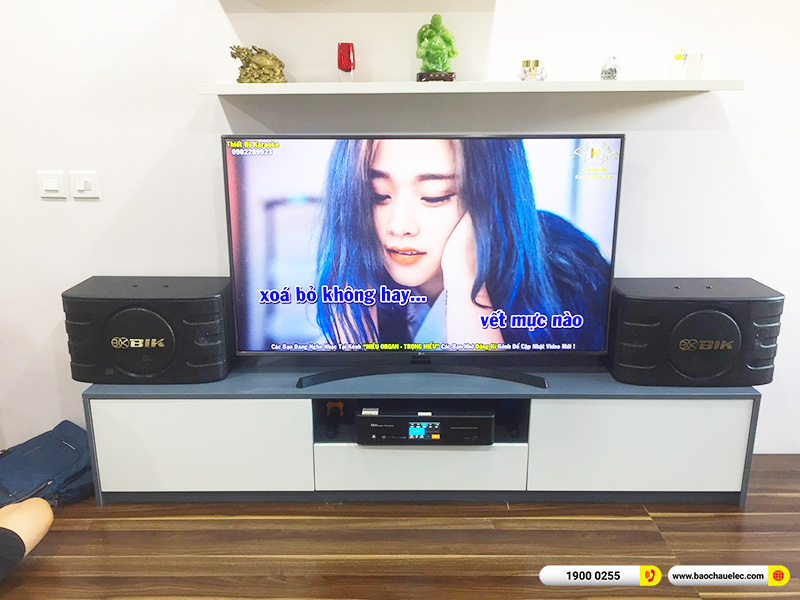 Lắp đặt d&agrave;n karaoke BIK 15tr cho anh Chiến tại H&agrave; Nội (BIK BJ-S668, BKSound DKA 6500) 