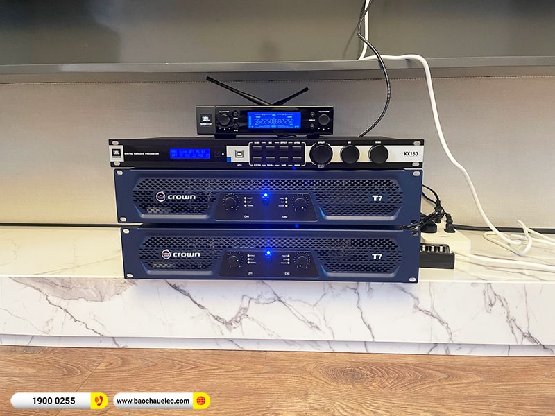 Lắp đặt dàn karaoke trị giá hơn 100 triệu cho anh Công tại Hà Nội (JBL CV1570, Crown T7, KX180A, JBL CV18S, JBL VM200)
