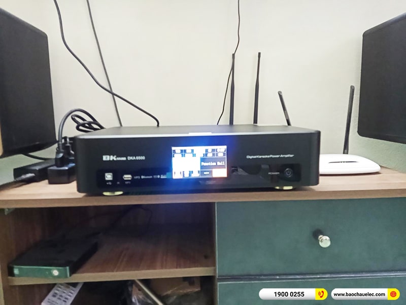 Lắp đặt dàn karaoke trị giá gần 30 triệu cho anh Dương tại Hà Nội (JBL Pasion 10, BKSound DKA 6500, SW512B) 