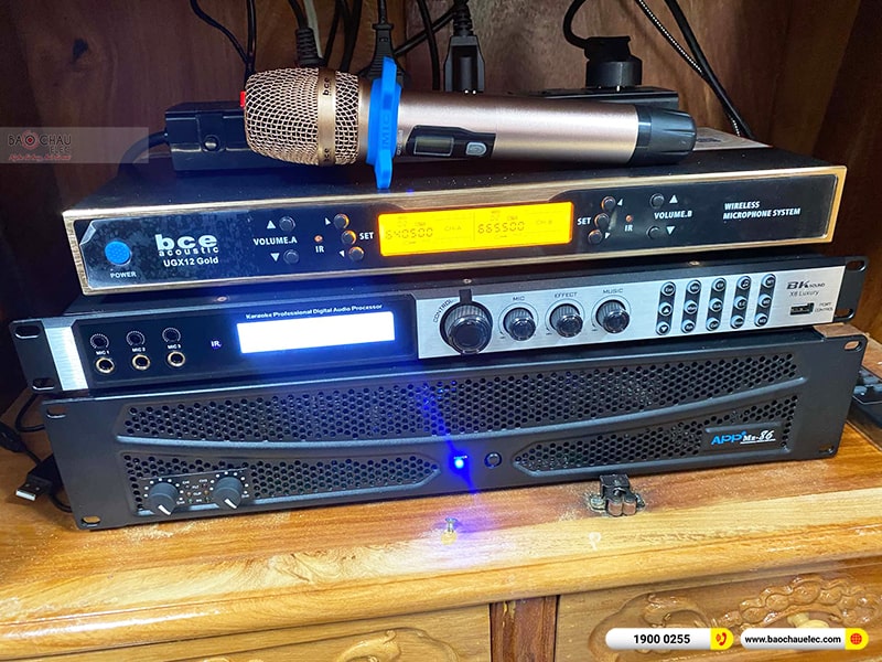 Lắp đặt dàn karaoke trị giá gần 40 triệu cho anh Sơn tại Bình Dương (Domus DP6120, APP MZ-86, X6 Luxury, SW612B, UGX12 Gold) 