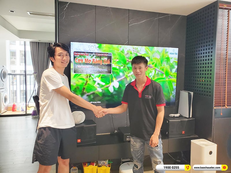 Lắp đặt dàn karaoke trị giá khoảng 20 triệu cho anh Thành tại Hà Nội (JBL CV1852T, BKSound DKA 6500)