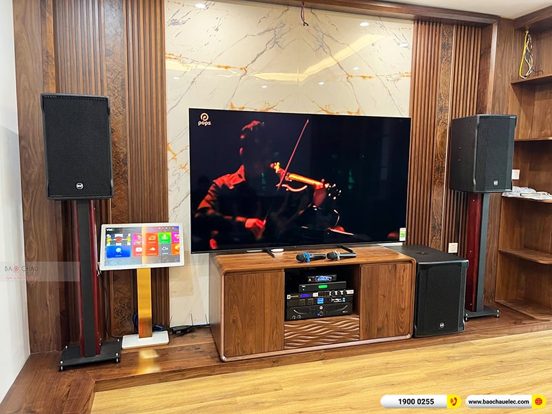 Lắp đặt d&agrave;n karaoke trị gi&aacute; hơn 130 triệu cho anh Tiến tại H&agrave; Nội