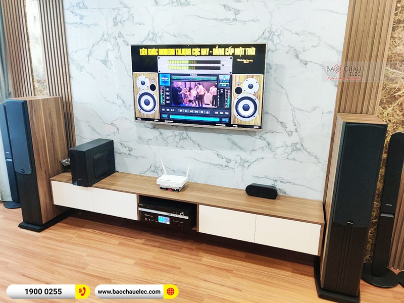 Dàn karaoke gia đình anh Cường