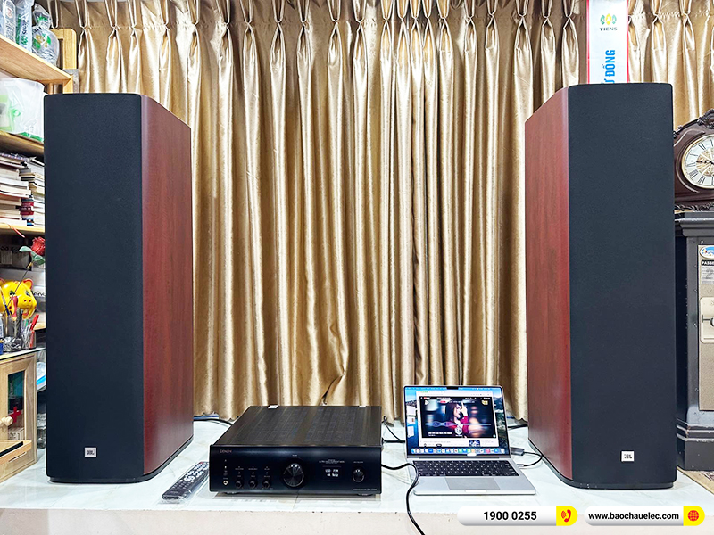 Lắp đặt dàn nghe nhạc trị giá gần 80 triệu cho anh Trung tại Hải Phòng (JBL Studio 698, Denon PMA 1700NE) 