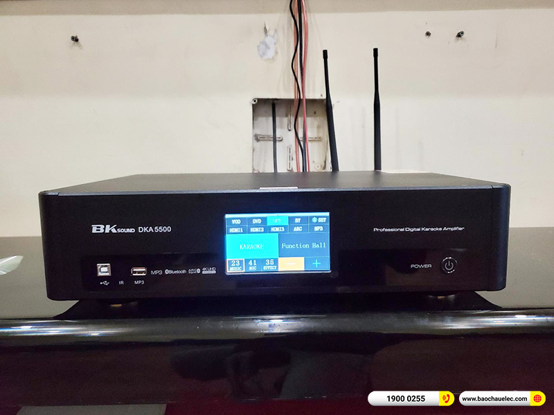Lắp đặt dàn karaoke trị giá khoảng 14 triệu cho anh Bình tại Hà Nội (Denon DP-C10, BKSound DKA 5500) 
