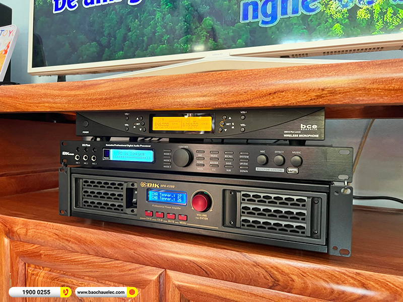 Lắp đặt dàn karaoke trị giá gần 40 triệu cho anh Hải tại Hà Nội (BIK BSP 410II, BPA-4200, X5 Plus, SW312B, UGX12 Plus Luxury) 