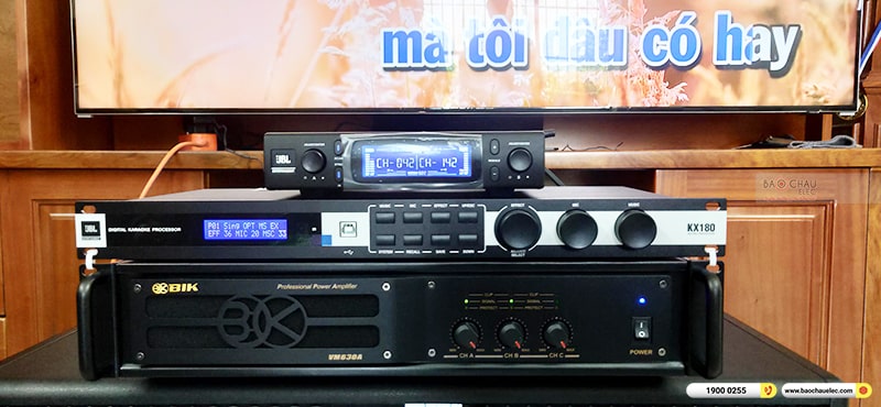 Lắp đặt dàn karaoke trị giá gần 60 triệu cho anh Tuyến tại Hà Nội (BMb CSS 1210SE, VM630A, KX180A, BJ-W66 Plus, JBL VM300)