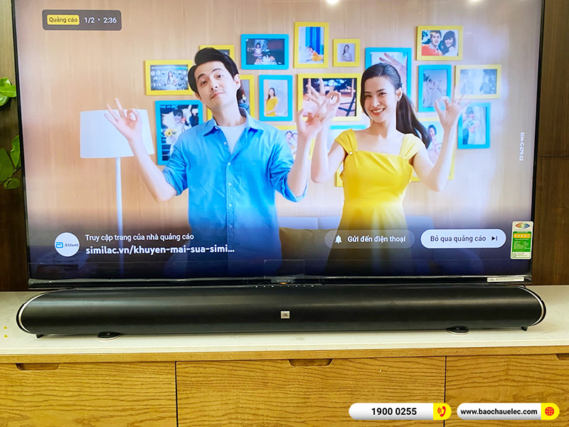 Lắp đặt bộ loa Soundbar JBL Cinema SB450 cho gia đình anh Định tại Hà Nội
