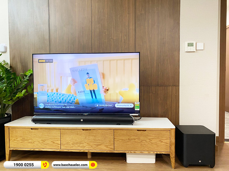 Lắp đặt bộ loa Soundbar JBL Cinema SB450 cho gia đình anh Định tại Hà Nội