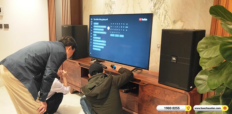 Lắp đặt dàn karaoke trị giá hơn 80 triệu cho anh Dự tại Hà Nội (JBL KP4012 G2, Crown T7, KX180A, JBL A120P, JBL VM200) 