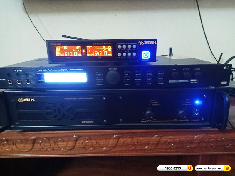 Lắp đặt dàn karaoke trị giá khoảng 30 triệu cho anh Hà tại Hà Nội (JBL Pasion 10, VM620A, KX180A, BJ-U100) 