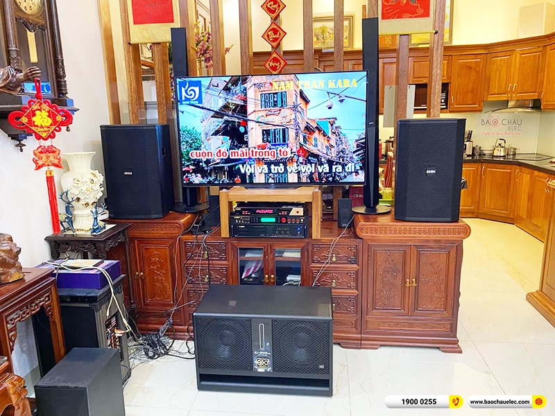 Lắp đặt dàn karaoke trị giá gần 50 triệu cho anh Hội tại Hà Nội (JBL KP4012 G2, Xli2500, KX180A, JBL A120P, JBL VM200, BKSound M8) 