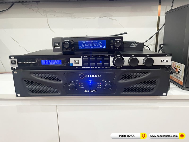 Lắp đặt dàn karaoke trị giá khoảng 50 triệu cho anh Hùng tại Hà Nội (BMB CSD 880SE, Crown Xli2500, KX180A, JBL VM200) 