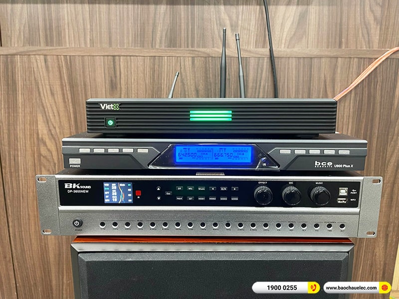 Lắp đặt dàn karaoke trị giá hơn 40tr cho anh Huy tại Hà Nội (Domus DP6120 Max, DP3600 New, SW612C, U900 Plus X,…) 