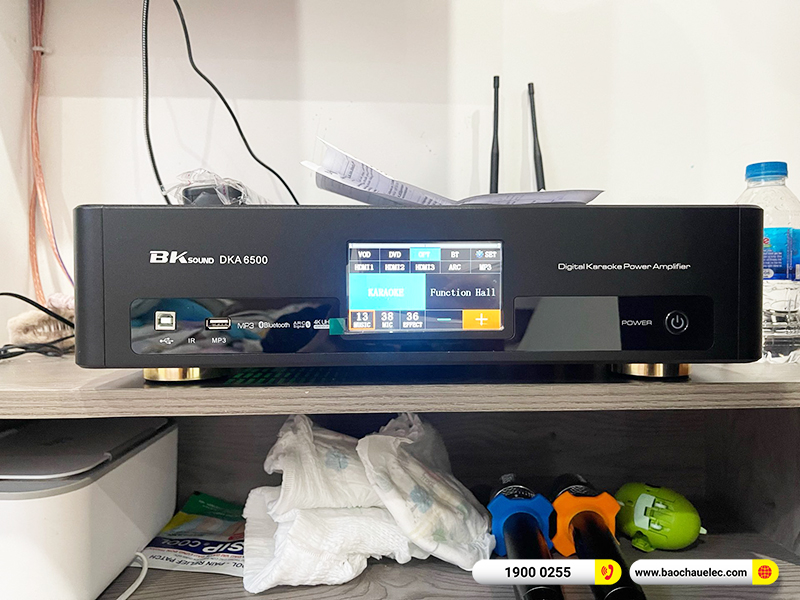 Lắp đặt dàn karaoke JBL hơn 29tr cho anh Quế tại Hà Nội (JBL MTS12, BKSound DKA 6500) 
