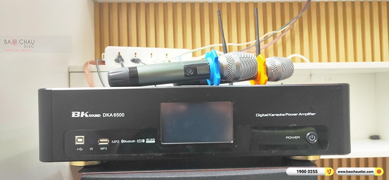 Lắp đặt dàn karaoke trị giá khoảng 30 triệu cho anh Quyết tại Hà Nội (JBL Pasion 10, BKSound DKA 6500, JBL A100P) 