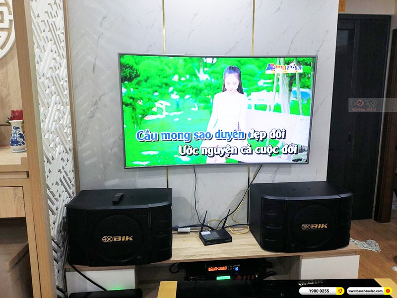 Lắp đặt dàn karaoke trị giá hơn 30 triệu cho anh Quỳnh tại Hà Nội (BIK BS-999X, APP MZ-86, BPR-5600, SW512-B, BIK BJ-U100) 