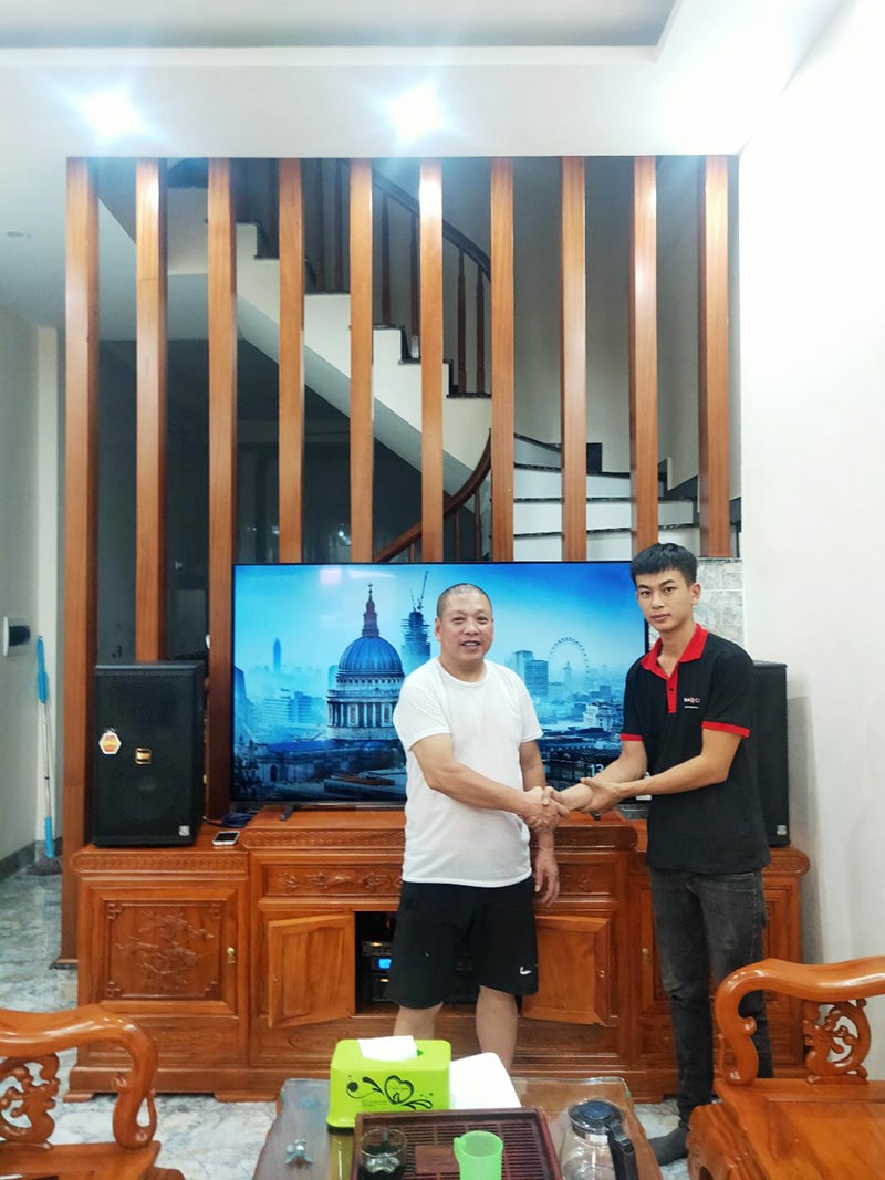 Lắp đặt dàn karaoke trị giá hơn 50 triệu cho anh Thắng tại Hà Nội (BMB 1210SE, BIK BBT-S555, VM620A, BPR-8500, BJ-U550)