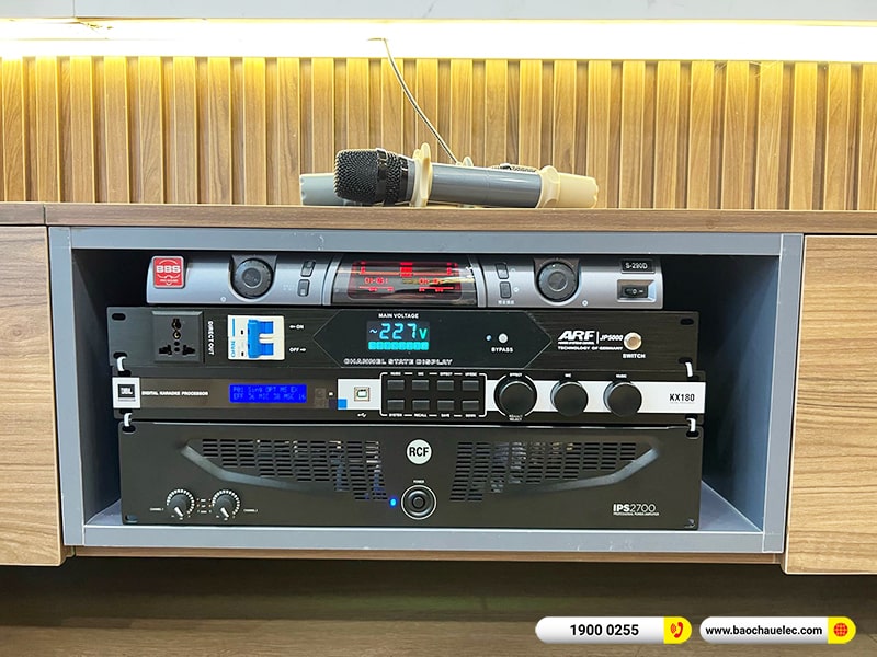 Lắp đặt d&agrave;n karaoke trị gi&aacute; khoảng 115 triệu cho anh T&iacute;nh tại H&agrave; Nội (RCF CMAX 4110, IPS 2700, KX180A, 702ASII, BBS S290D)