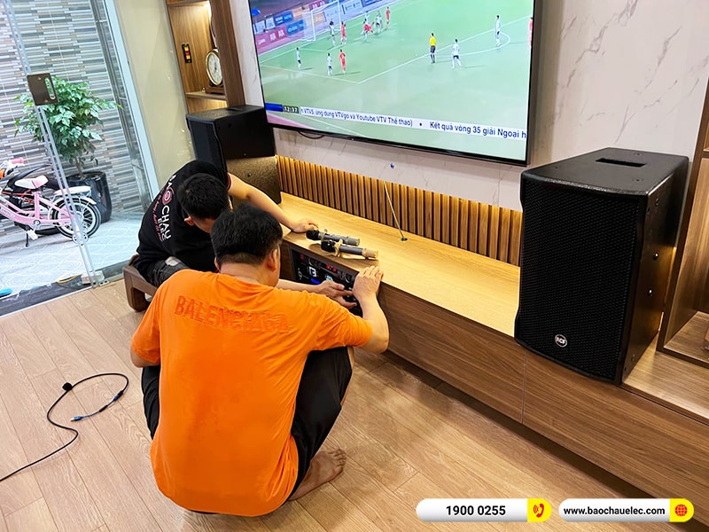 Lắp đặt d&agrave;n karaoke trị gi&aacute; khoảng 115 triệu cho anh T&iacute;nh tại H&agrave; Nội (RCF CMAX 4110, IPS 2700, KX180A, 702ASII, BBS S290D)