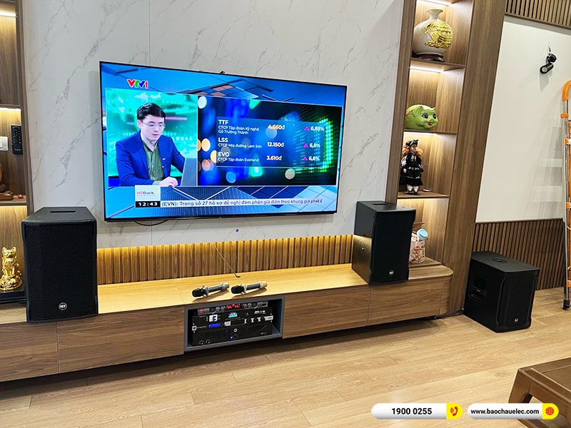 Lắp đặt d&agrave;n karaoke trị gi&aacute; khoảng 115 triệu cho anh T&iacute;nh tại H&agrave; Nội (RCF CMAX 4110, IPS 2700, KX180A, 702ASII, BBS S290D)