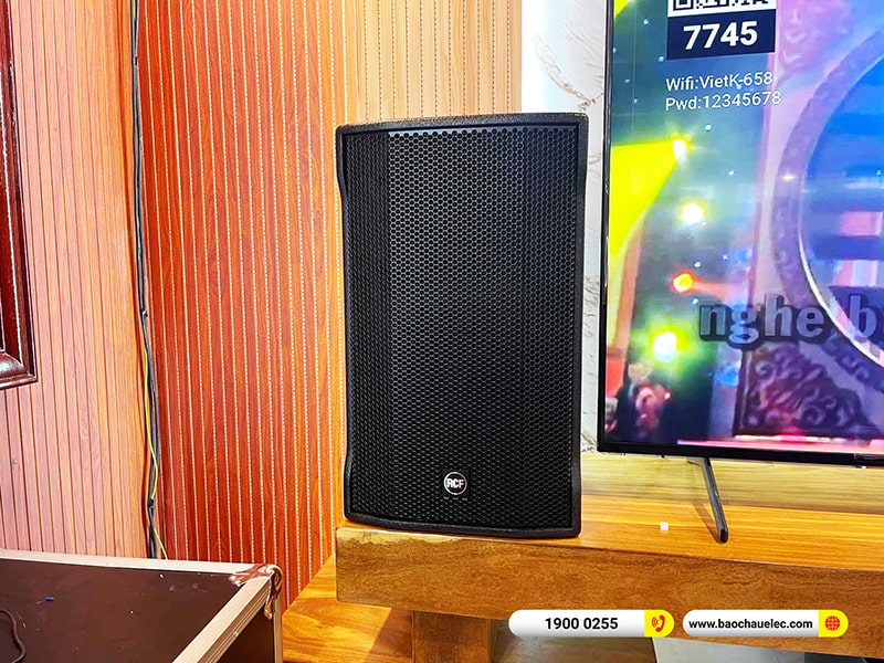 Lắp đặt d&agrave;n karaoke trị gi&aacute; hơn 200 triệu cho anh T&ugrave;ng tại H&agrave; Nội (RCF CMAX 4112, STD 13002, TD10004, KX180A, S8015LP, VM300, 4K Plus 6TB, M&agrave;n 22 inch) 