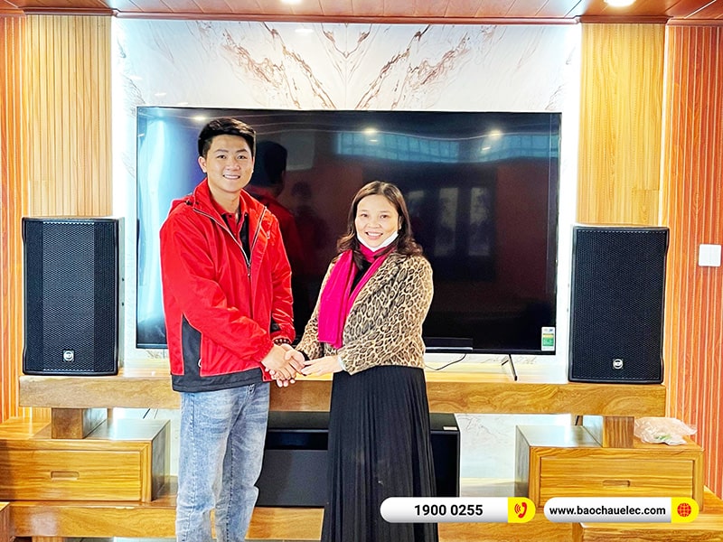 Lắp đặt d&agrave;n karaoke trị gi&aacute; hơn 200 triệu cho anh T&ugrave;ng tại H&agrave; Nội (RCF CMAX 4112, STD 13002, TD10004, KX180A, S8015LP, VM300, 4K Plus 6TB, M&agrave;n 22 inch) 