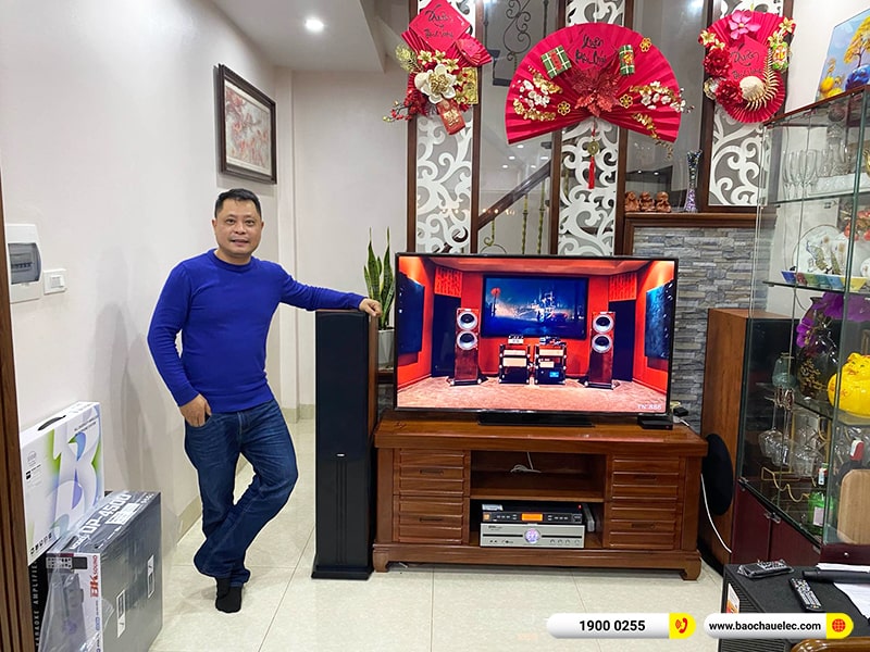 Lắp đặt dàn karaoke trị giá hơn 20 triệu cho anh Xuân tại Hà Nội (Paramax D88 Limited, BKSound DP4500, BBS W500) 