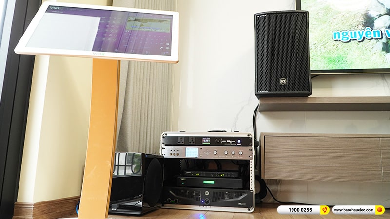 Lắp đặt dàn karaoke trị giá gần 150 triệu cho chị Oanh tại Hà Nội (RCF CMAX 4110, IPS 2700, K9800II Plus, SVS3000, BLX288A/PG58,…) 