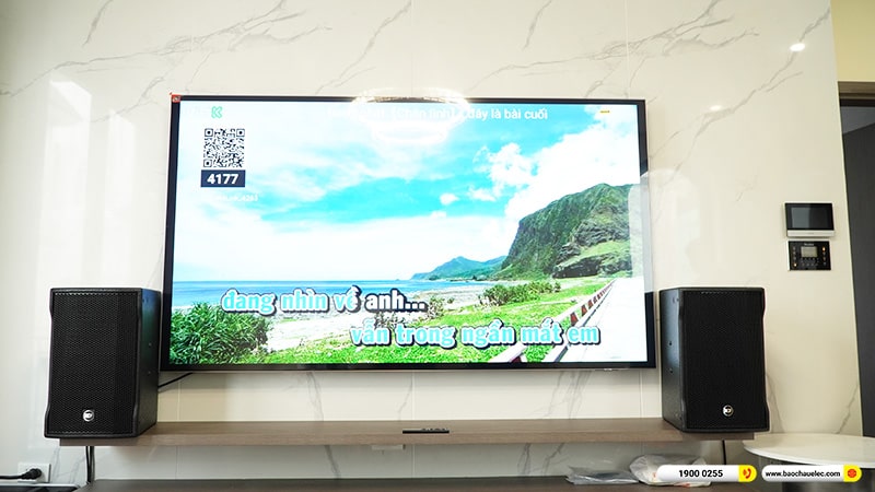 Lắp đặt dàn karaoke trị giá gần 150 triệu cho chị Oanh tại Hà Nội (RCF CMAX 4110, IPS 2700, K9800II Plus, SVS3000, BLX288A/PG58,…) 